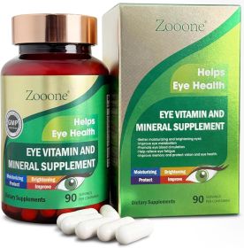 zooone Lutein and Zeaxanthin Eye Vitamins, Eye Vitamin and Mineral Supplement with Vitamin C E Zinc Copper, Vision Support for Macular Degenerati