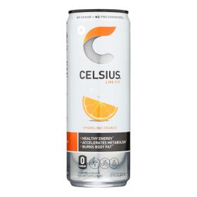 Celsius Sparkling Orange Dietary Supplement - Case Of 12 - 12 Fz