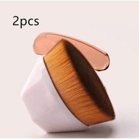 Foundation Brush BB Cream Makeup Brushes Loose Powder Brush Flat Kit (Option: 2pcs Pink1)