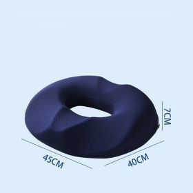 Pillow for Tailbone Pain Relief Cushion;  Hemorrhoid Pillows for Sitting for man ;   Butt Seat Cushion;  Back;  Coccyx;  Sciatica;  Post Natal; (Color: Deep blue)